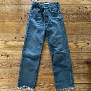 Levi’s Ribcage Faded Black Denim